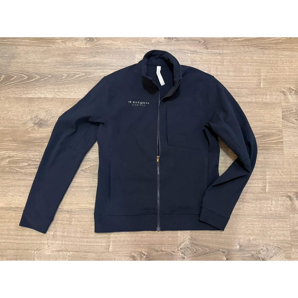 Lululemon Sojourn Jacket Mens Medium Navy Blue Logo